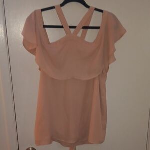 Shinestar Blush Ruffle Blouse